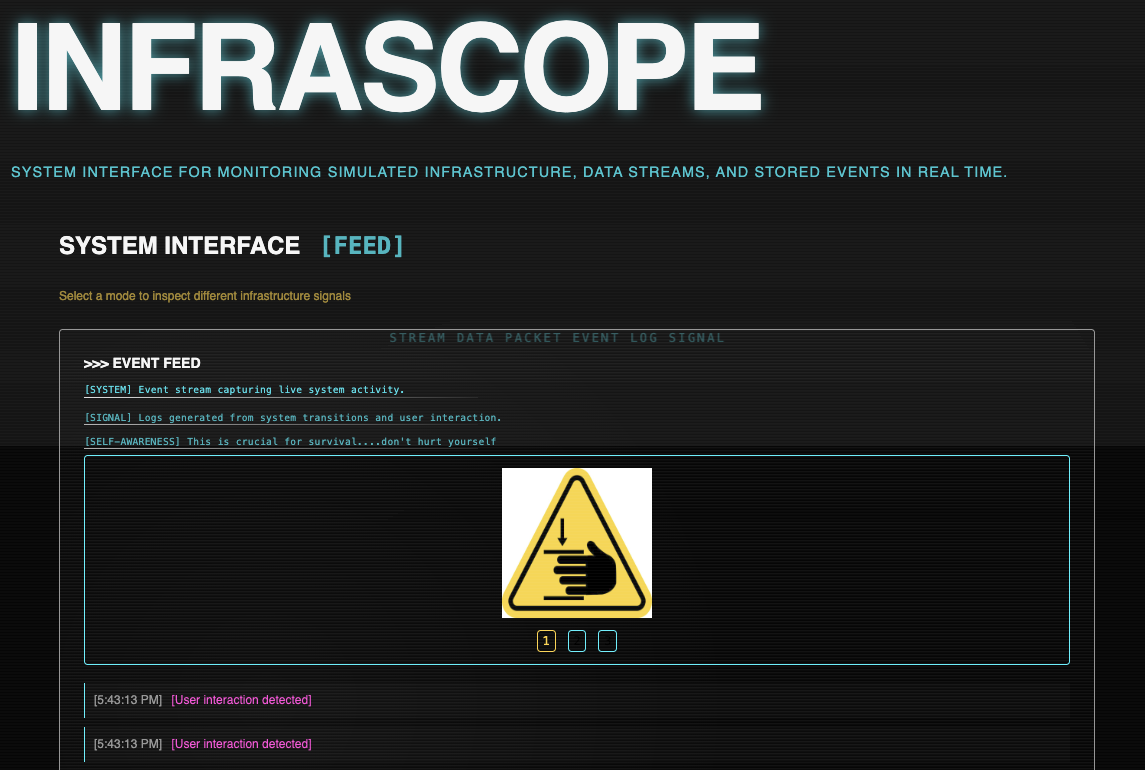 infrascope event feed